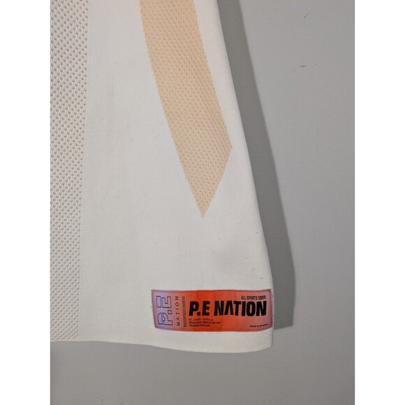 P.E. Nation Womens Optic White Backswing Athletic Dress Sz S Tennis - Picture 6 of 12